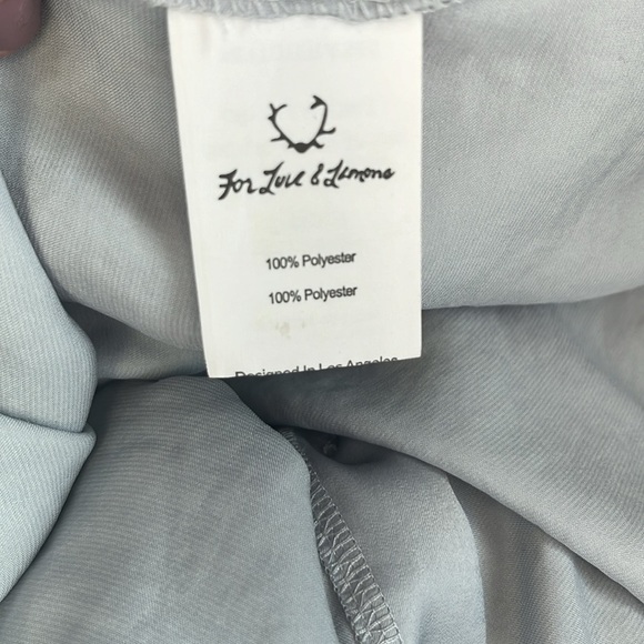 For Love & Lemons Skivvies Soliana Sleep Shirt Dress Women’s Small Lounge *Flaw - Picture 16 of 16